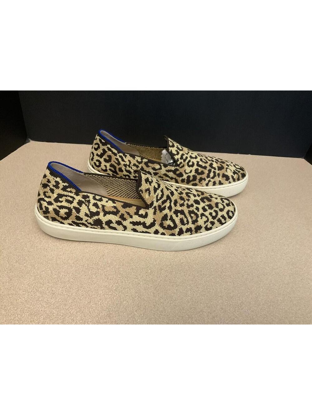 Womens Rothy's The Original Slip-On Shoes In Leopard Print. Size 9.5. Awesome!